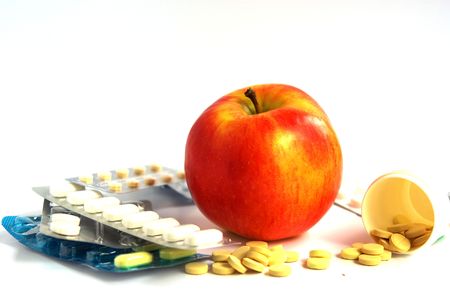 An apple a day keeps doctor awayの写真素材