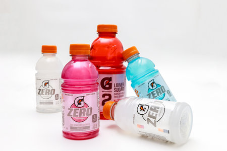 January, 27 2023. Spartanburg, SC USA. Cool sports drink from Gatorade hydrates you with electrolytes.のeditorial素材