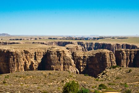 soil erosion, usa, coloradoの写真素材