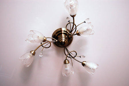 Chandelier - 6 fixtures The lighting of the room.