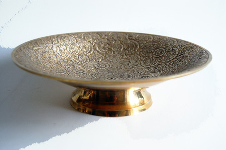 Old dishes. Bronze-brassの写真素材