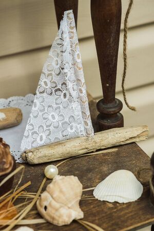 vintage decorative sailboat for childrenの写真素材