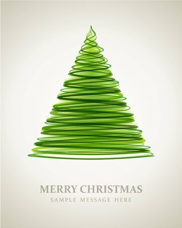 Christmas tree vector backgroundのイラスト素材