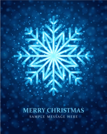 Christmas background and snowflakesのイラスト素材