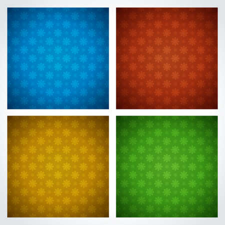 Christmas snowflakes vector backgrounds setのイラスト素材