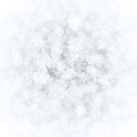 Christmas snowflakes and light backgroundのイラスト素材