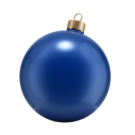 Christmas ball isolated on whiteの写真素材