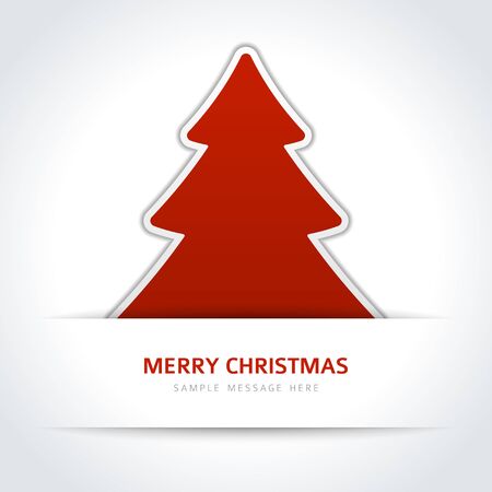 Christmas tree vector backgroundのイラスト素材