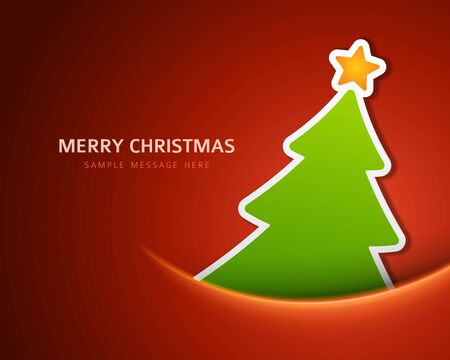 Christmas tree vector backgroundのイラスト素材