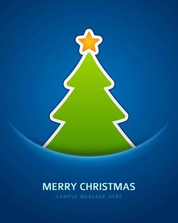 Christmas tree vector backgroundのイラスト素材