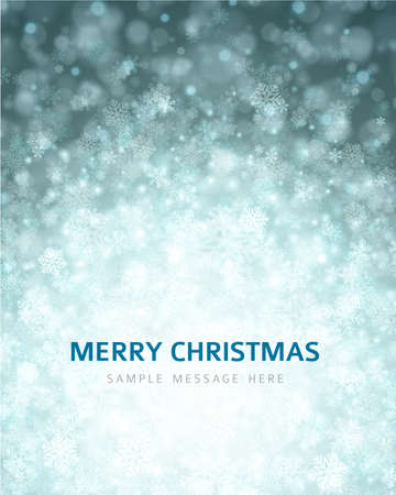 Christmas snowflakes and light  backgroundのイラスト素材