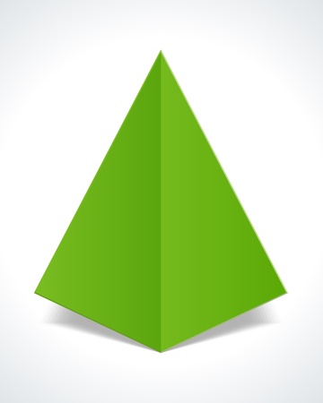 Christmas tree from cut paper  design elementのイラスト素材