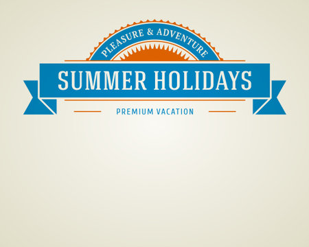 Retro summer design poster  Vector illustration のイラスト素材