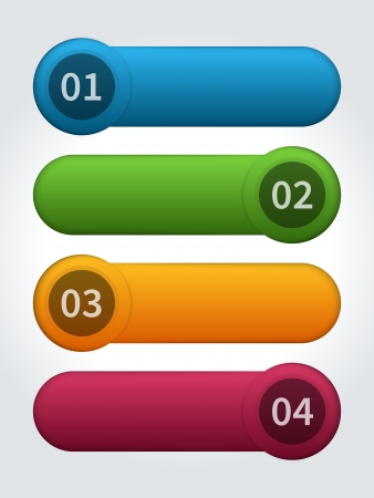 Ilustración de paper lines and numbers design template - Imagen libre de derechos