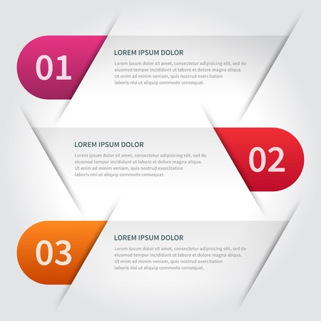 paper lines and numbers design templateのイラスト素材