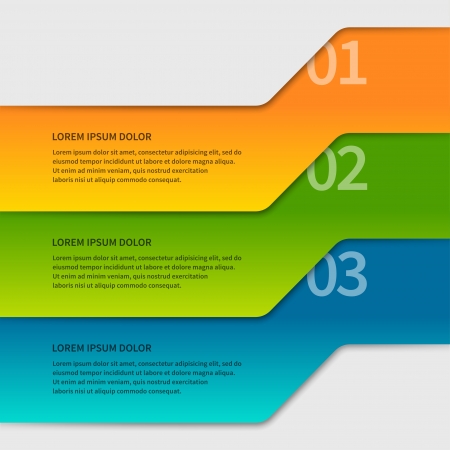 paper lines and numbers design templateのイラスト素材