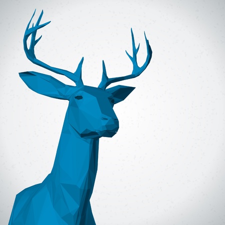 Deer head backgroundのイラスト素材