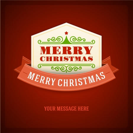 Merry Christmas card ornament decoration backgroundのイラスト素材