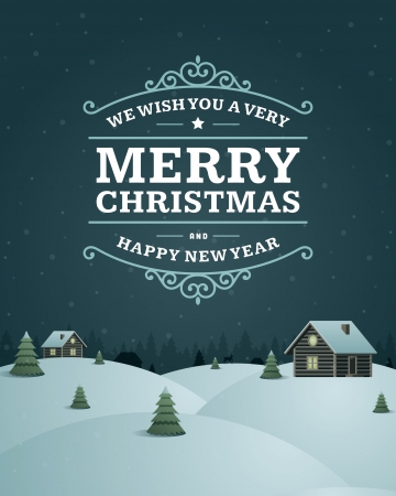 Merry Christmas postcard ornament decoration background   のイラスト素材