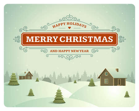 Merry Christmas postcard ornament decoration background   のイラスト素材