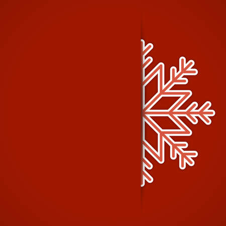 Merry Christmas card and snowflake decoration background  Vector illustration Eps 10  のイラスト素材