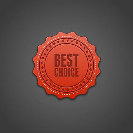 Vintage best choice tag vector design elements  Retro style のイラスト素材