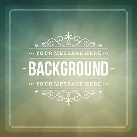 Vintage summer light background design template  Retro card and place for textのイラスト素材
