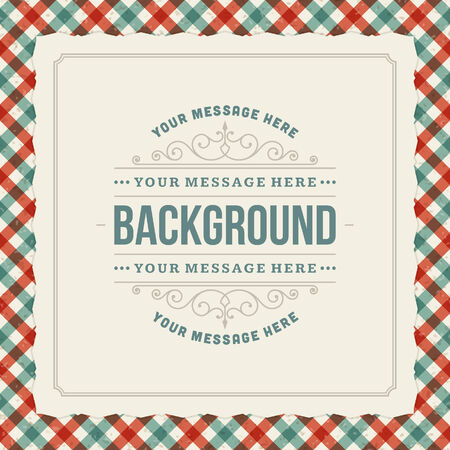 Vintage background design template  Retro card and place for text のイラスト素材