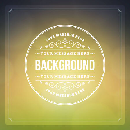 Vintage summer light background design templateのイラスト素材
