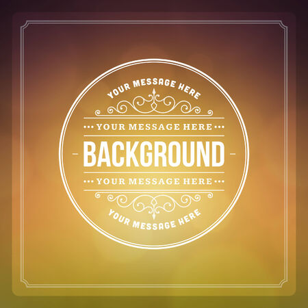 Vintage summer light background design templateのイラスト素材