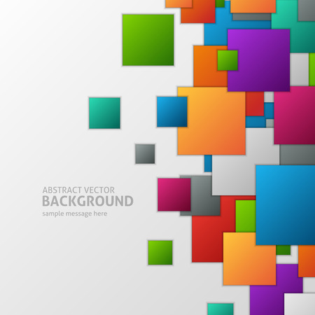 Abstract 3d geometric squares backgroundのイラスト素材