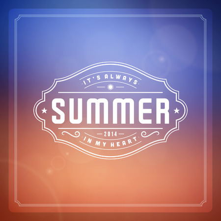 Summer vector typography poster design  Summer holidays message for your design vector background  のイラスト素材