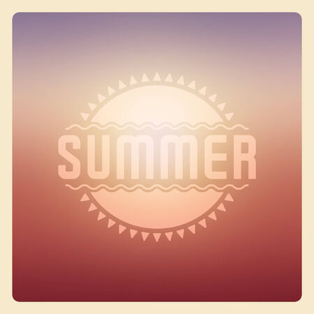 Summer holidays vector background. Summer beach vacation and tropical paradise for your design vector illustrationのイラスト素材