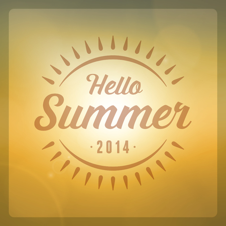 Summer holidays vector background. Summer beach vacation and tropical paradise for your design vector illustrationのイラスト素材