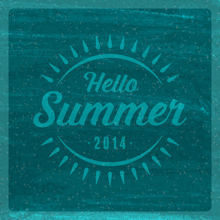Summer vector typography. Summer beach vacation and tropical paradise watercolor vector poster or backgroundのイラスト素材