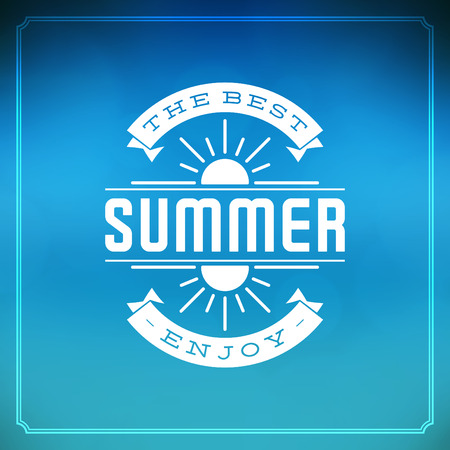 Summer holidays vector background. Summer beach vacation and tropical paradise for your design vector illustrationのイラスト素材