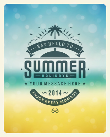Summer holidays backgroundのイラスト素材