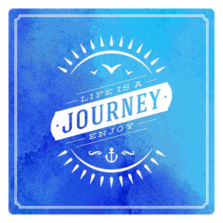Summer journey typographyのイラスト素材