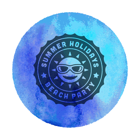 Summer holidays typographyのイラスト素材