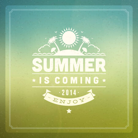 Summer holidays background illustrationのイラスト素材