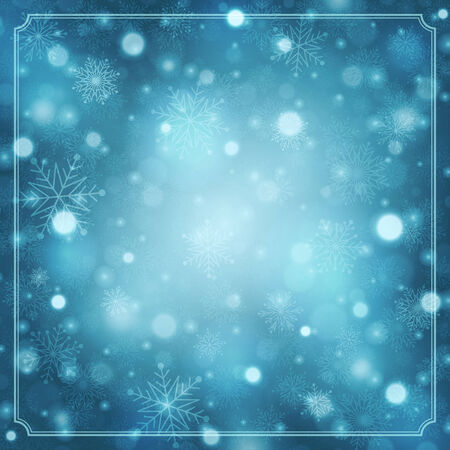 Christmas snowflakes and light background. Vector illustration Eps 10. Greeting card design.のイラスト素材