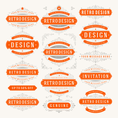 Vector vintage design elements.
のイラスト素材