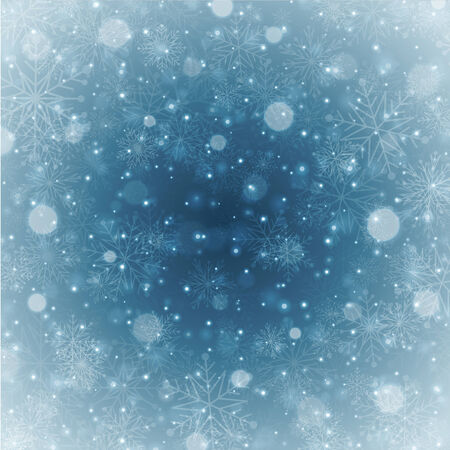 Christmas celebration light with snowflakes. Vector backgroundのイラスト素材