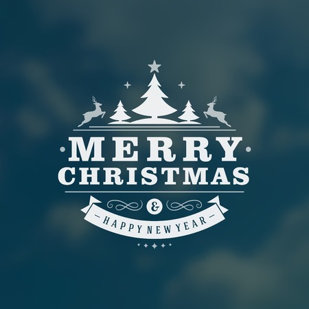 Christmas greeting card light vector background. Merry Christmas holidays wish design and vintage ornament decoration. Happy new year message. Vector illustration.のイラスト素材