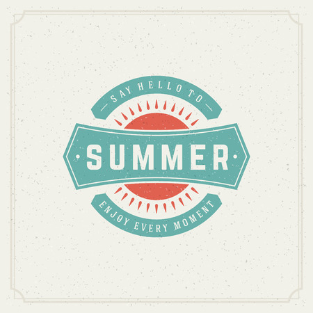 Summer holidays typography poster, greeting card or other design vector background.のイラスト素材