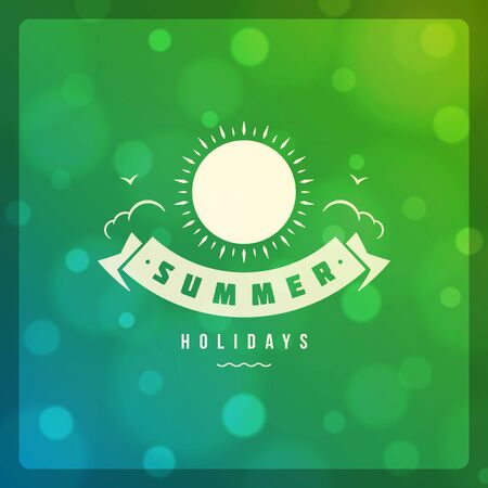 Summer holidays poster design.のイラスト素材