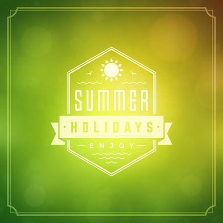 Summer holidays poster design.のイラスト素材