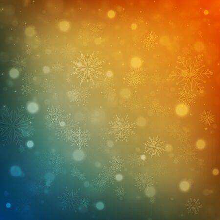 Christmas background snowflakes with lights vector illustrationのイラスト素材