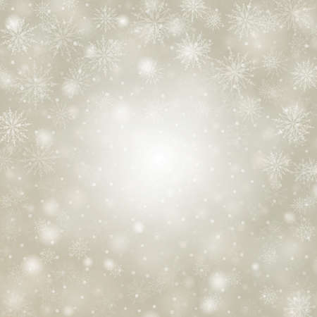 Christmas background snowflakes with lights vector illustrationのイラスト素材