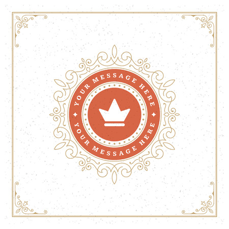 Royal   Design Template. Flourishes calligraphic elegant ornament lines.のイラスト素材